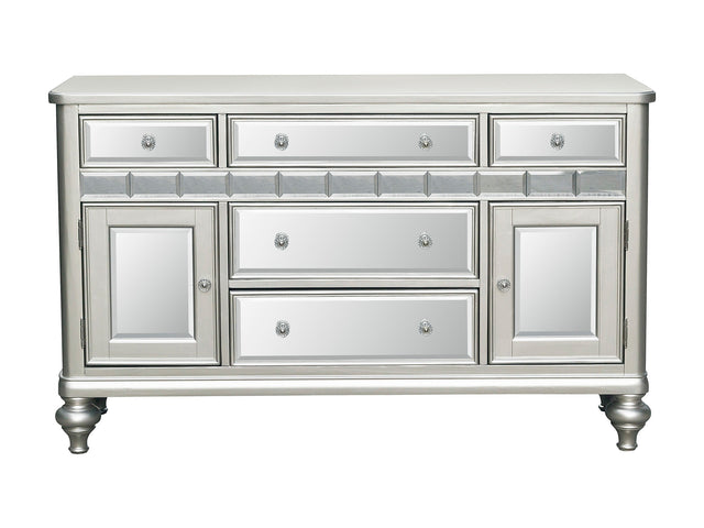 Orsina Silver Mirrored Server - Ornate Home