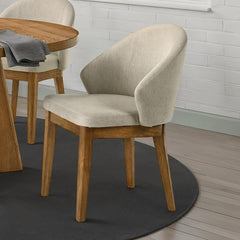 Orsino Walnut Arm Chair (Set of 2) - Ornate Home