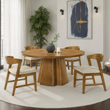 Orsino Walnut 5 Pc. Dining Table Set - Ornate Home