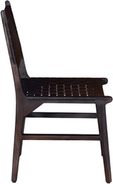 Orson Black Leather Dining Chair (Set of 2) - Ornate Home