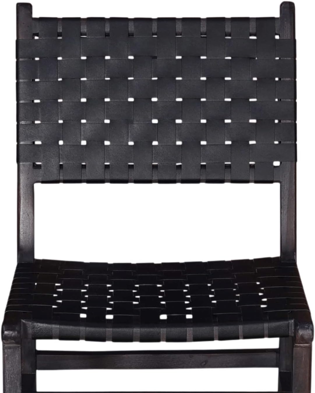 Orson Black Leather Dining Chair (Set of 2) - Ornate Home