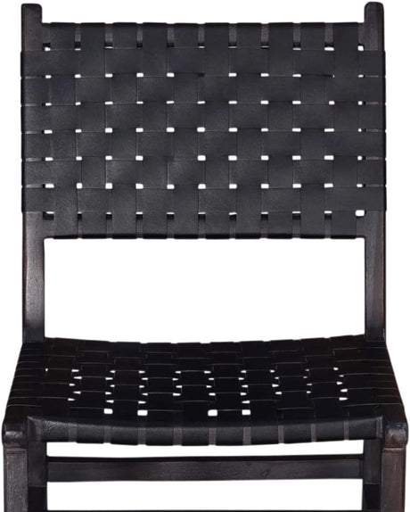 Orson Black Leather Dining Chair (Set of 2) - Ornate Home