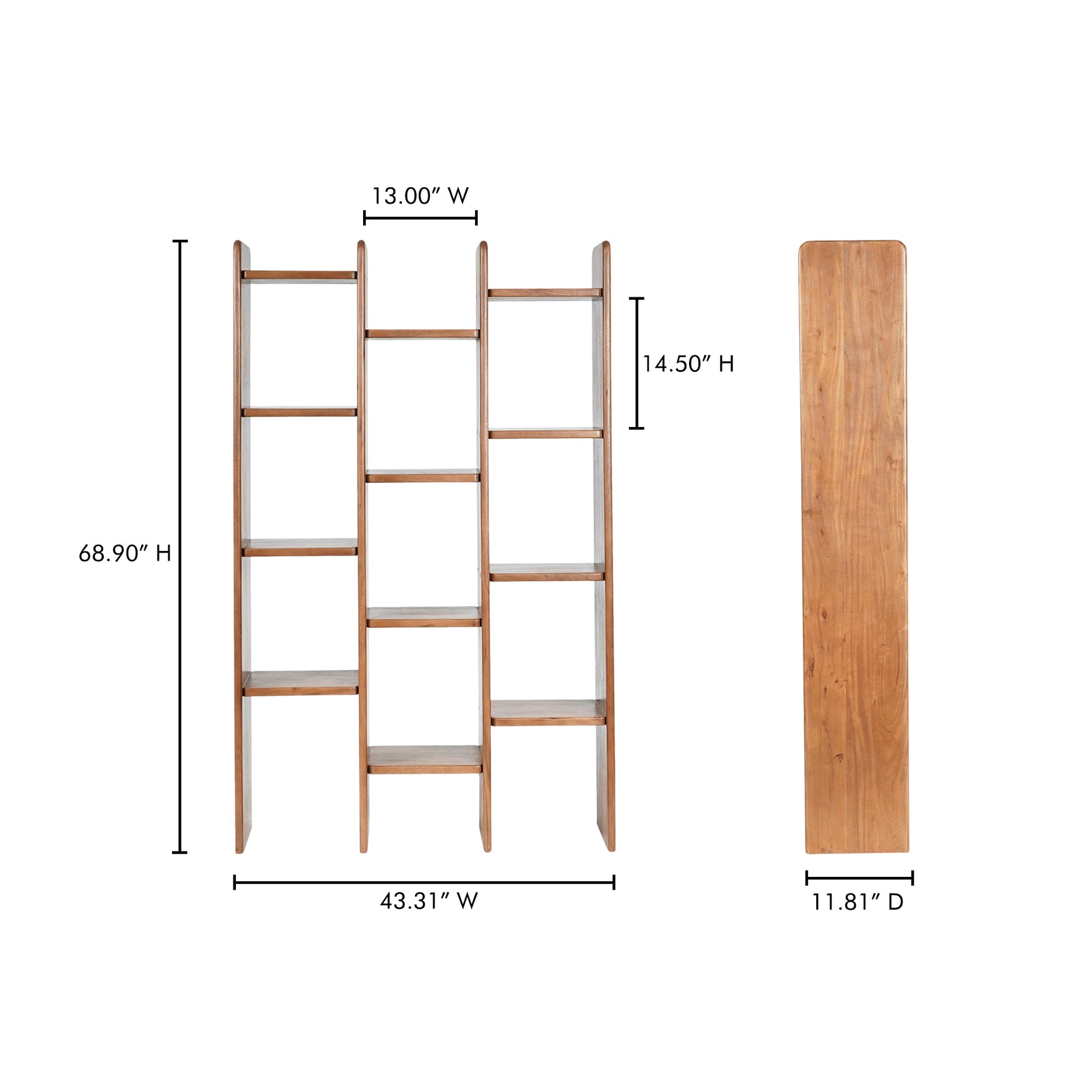 Orson Brown Bookcase - Ornate Home