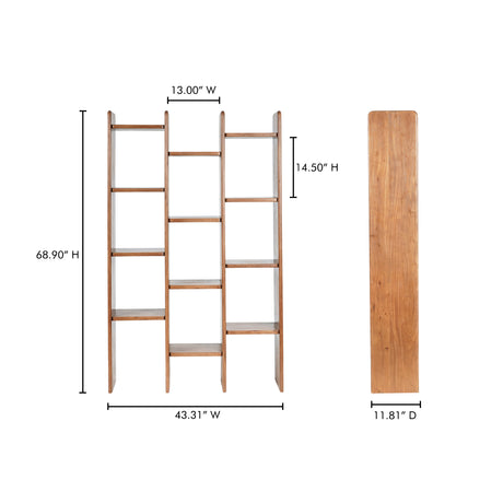 Orson Brown Bookcase - Ornate Home