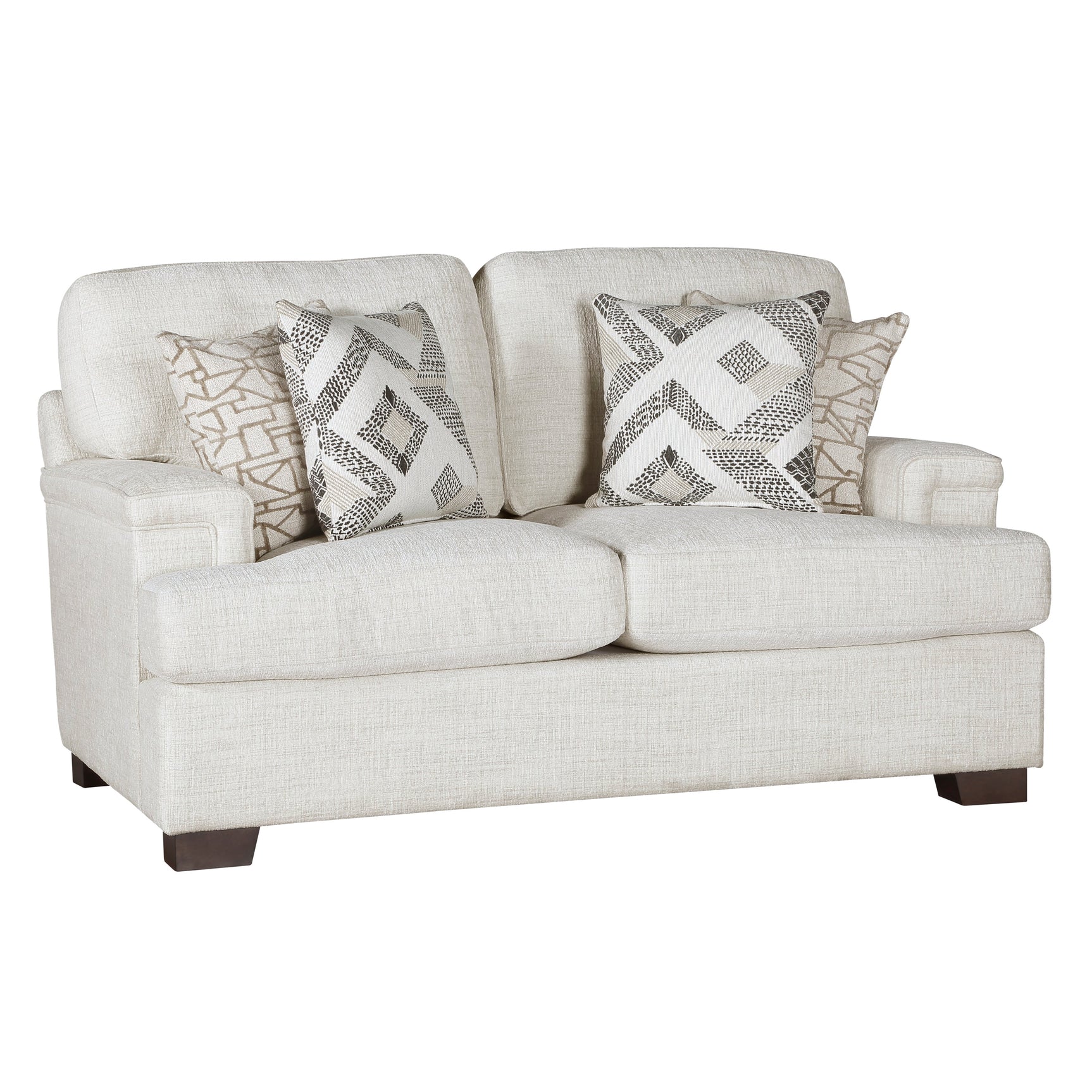 Orson Cream Loveseat - Ornate Home