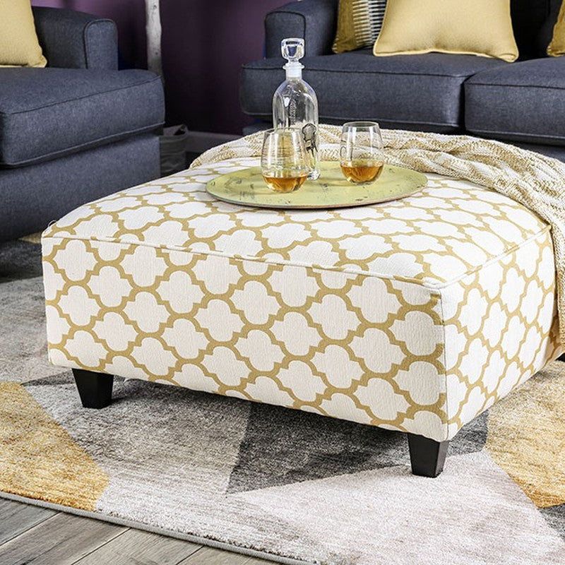 Orson Ivory Ottoman - Ornate Home