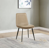 Ortega Tan Upholstered Dining Side Chair (Set of 2) - Ornate Home