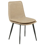 Ortega Tan Upholstered Dining Side Chair (Set of 2) - Ornate Home