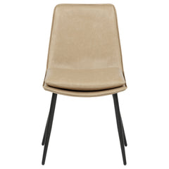 Ortega Tan Upholstered Dining Side Chair (Set of 2) - Ornate Home