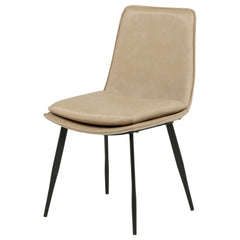 Ortega Tan Upholstered Dining Side Chair (Set of 2) - Ornate Home
