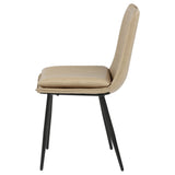 Ortega Tan Upholstered Dining Side Chair (Set of 2) - Ornate Home