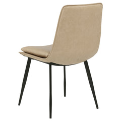 Ortega Tan Upholstered Dining Side Chair (Set of 2) - Ornate Home