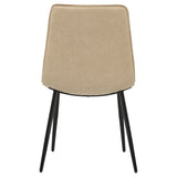 Ortega Tan Upholstered Dining Side Chair (Set of 2) - Ornate Home