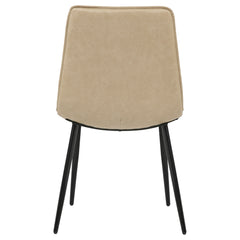 Ortega Tan Upholstered Dining Side Chair (Set of 2) - Ornate Home