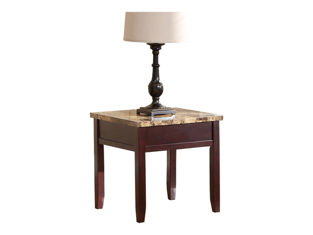 Orton Dark Cherry End Table - Ornate Home