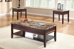 Orton Dark Cherry End Table - Ornate Home