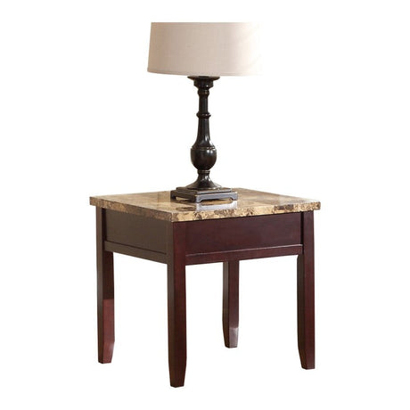 Orton Dark Cherry End Table - Ornate Home