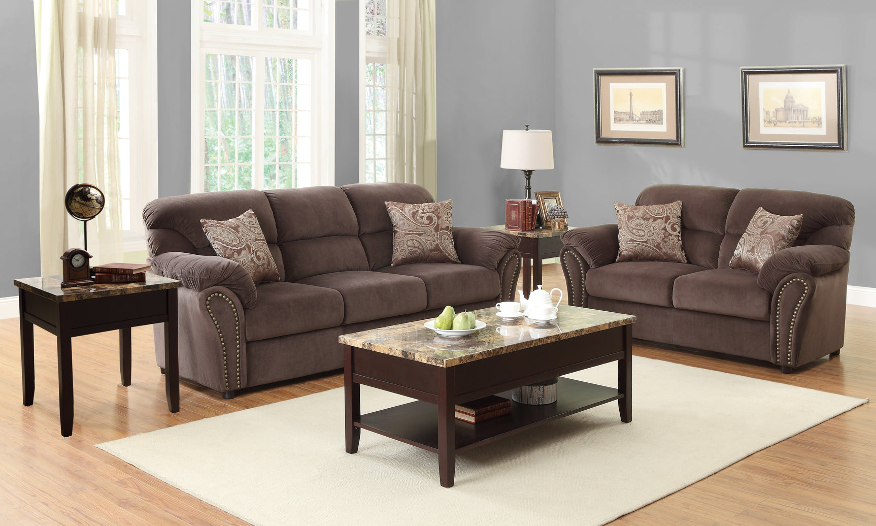 Orton Dark Cherry Lift Top Cocktail Table - Ornate Home