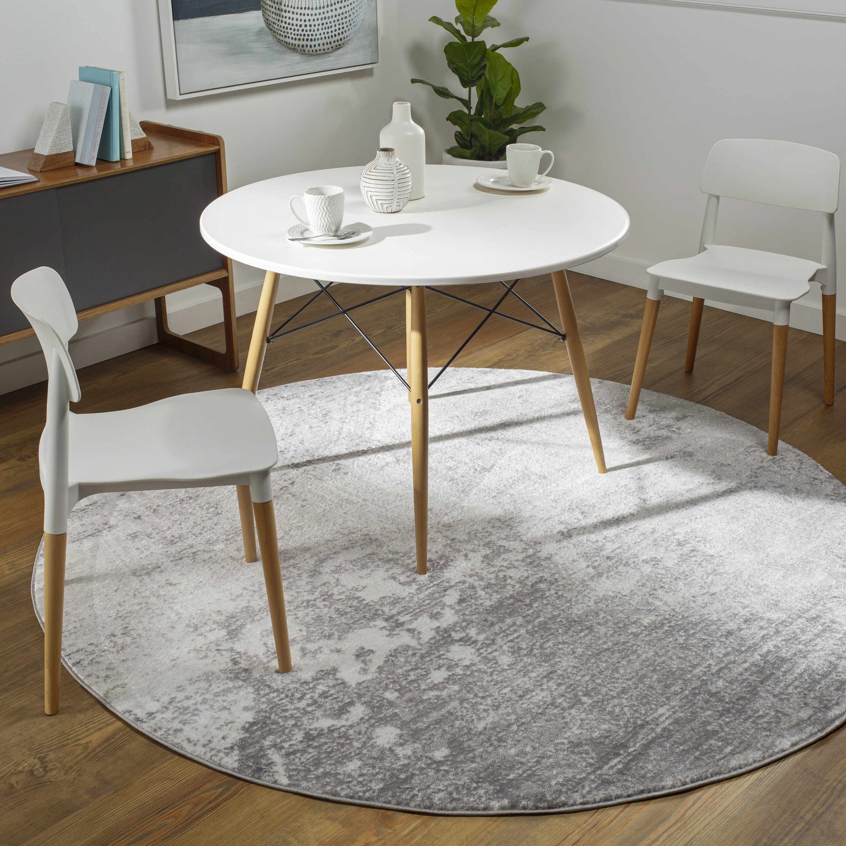 Ortonville Abstract Gray Rug - Ornate Home