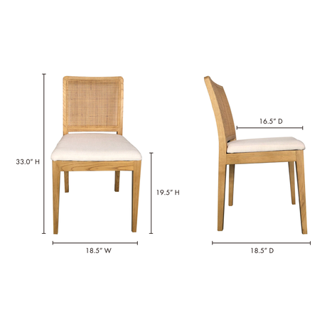 Orville Natural Dining Chair (Set of 2) - Ornate Home