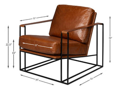 Oryan Brown Chair - Ornate Home