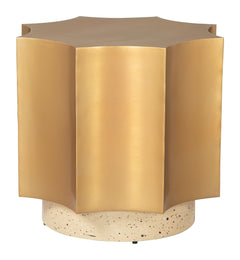Osam Gold & Beige Side Table - Ornate Home