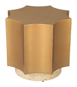 Osam Gold & Beige Side Table - Ornate Home