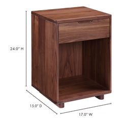 Osamu Brown Nightstand - Ornate Home