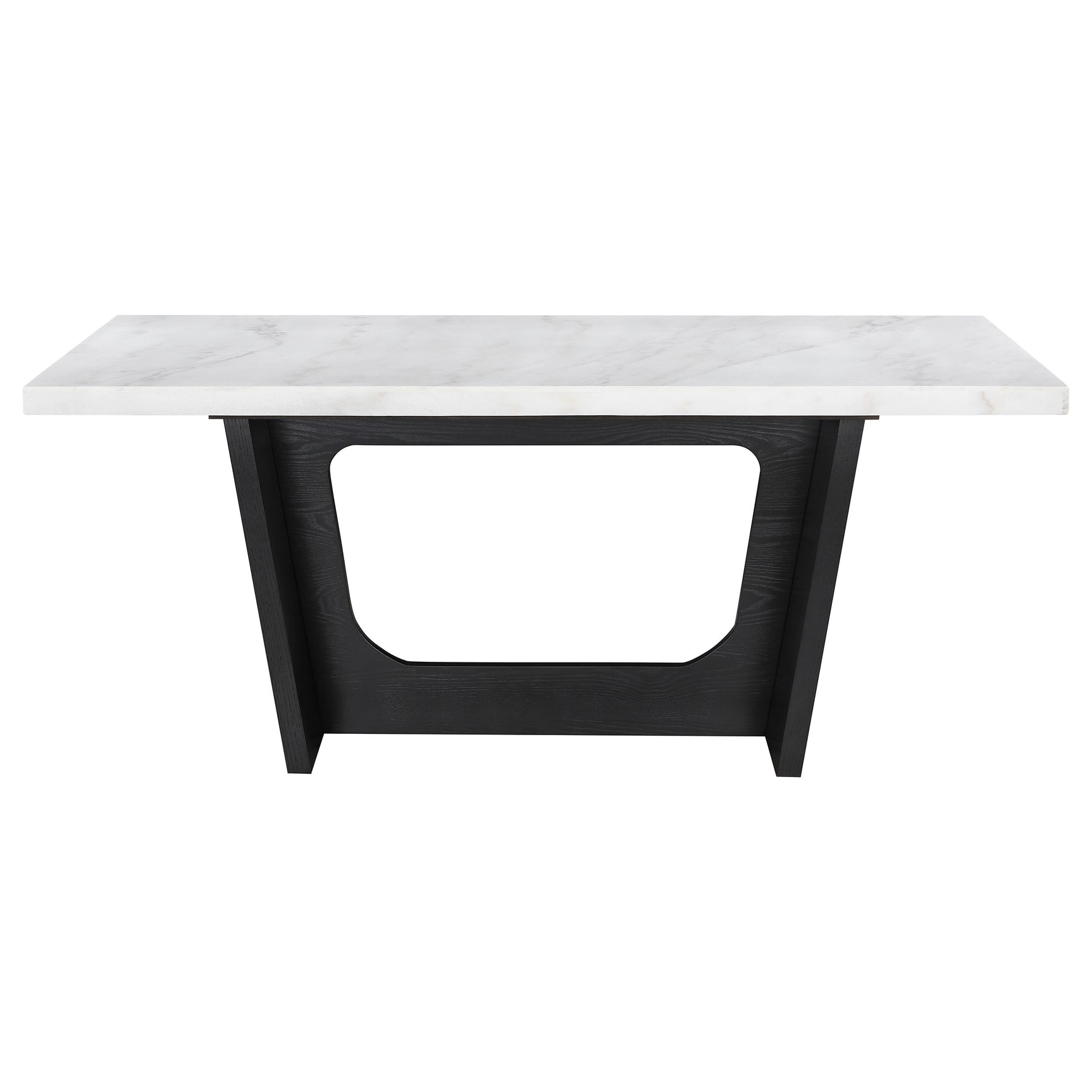 Osborne Rustic Espresso 72-inch Marble Top Dining Table - Ornate Home