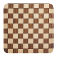 Oscar Oak/Walnut 36 Inch Square Checkered Dining Table - Ornate Home