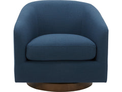 Oscy Dark Atlantic Swivel Chair - Ornate Home