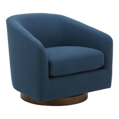 Oscy Dark Atlantic Swivel Chair - Ornate Home