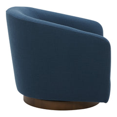 Oscy Dark Atlantic Swivel Chair - Ornate Home