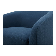 Oscy Dark Atlantic Swivel Chair - Ornate Home