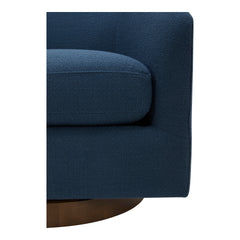 Oscy Dark Atlantic Swivel Chair - Ornate Home