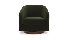 Oscy Dark Green Swivel Chair - Ornate Home
