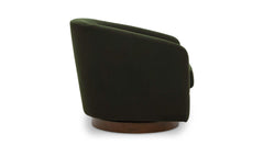Oscy Dark Green Swivel Chair - Ornate Home