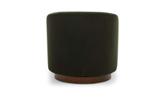 Oscy Dark Green Swivel Chair - Ornate Home