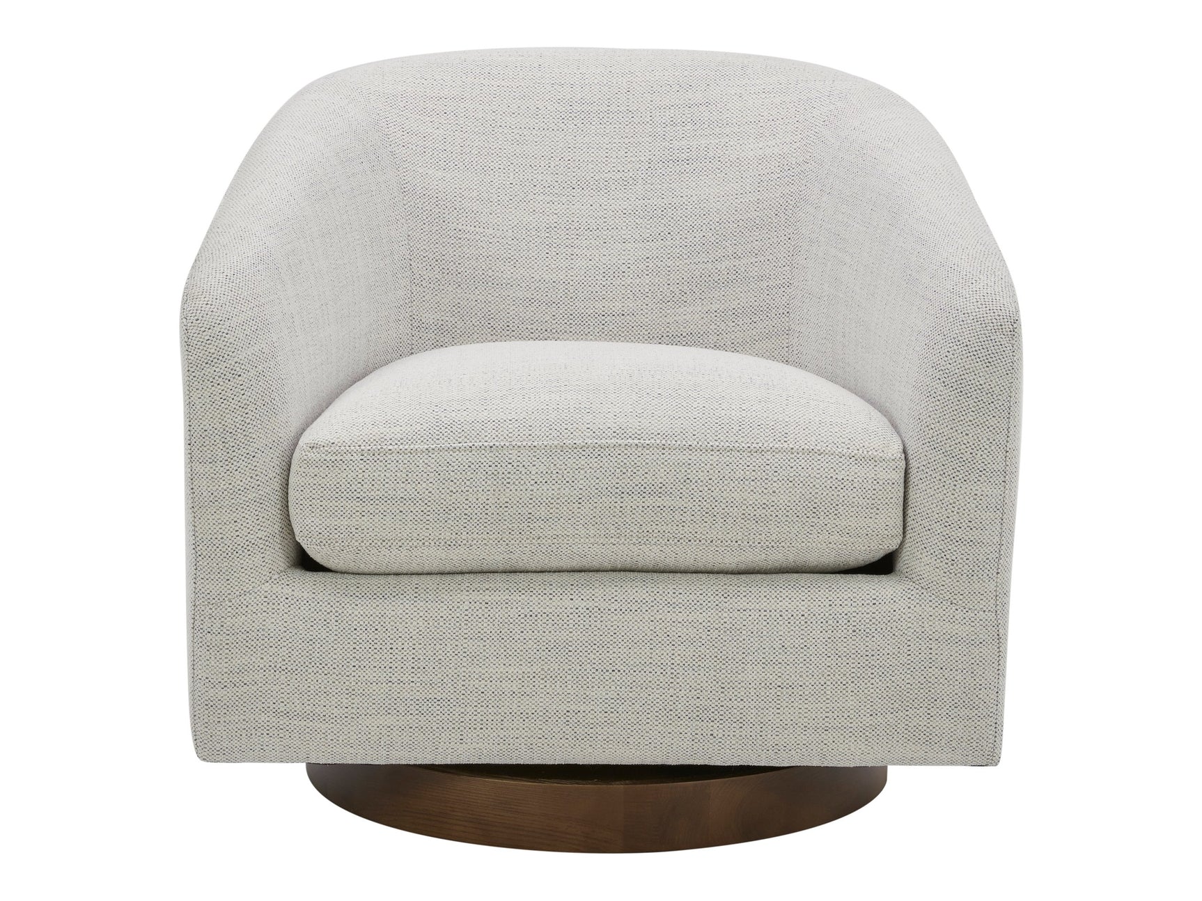 Oscy Splashed White Swivel Chair - Ornate Home