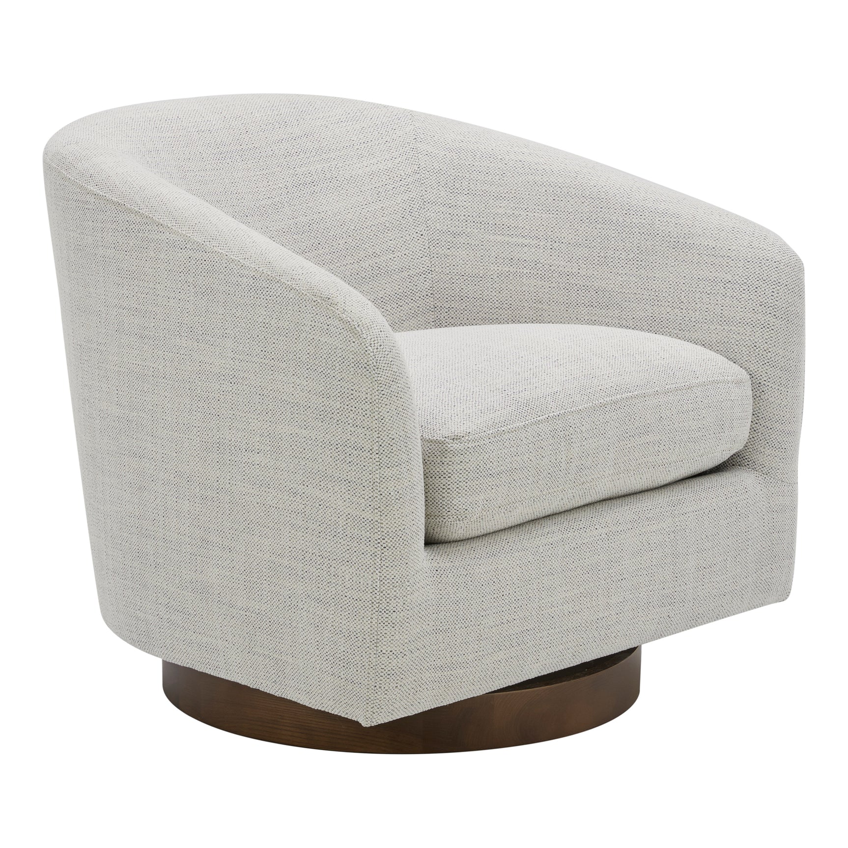 Oscy Splashed White Swivel Chair - Ornate Home