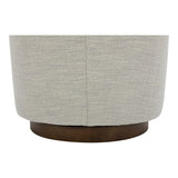 Oscy Splashed White Swivel Chair - Ornate Home