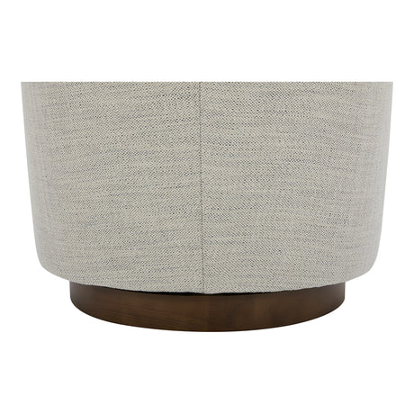 Oscy Splashed White Swivel Chair - Ornate Home