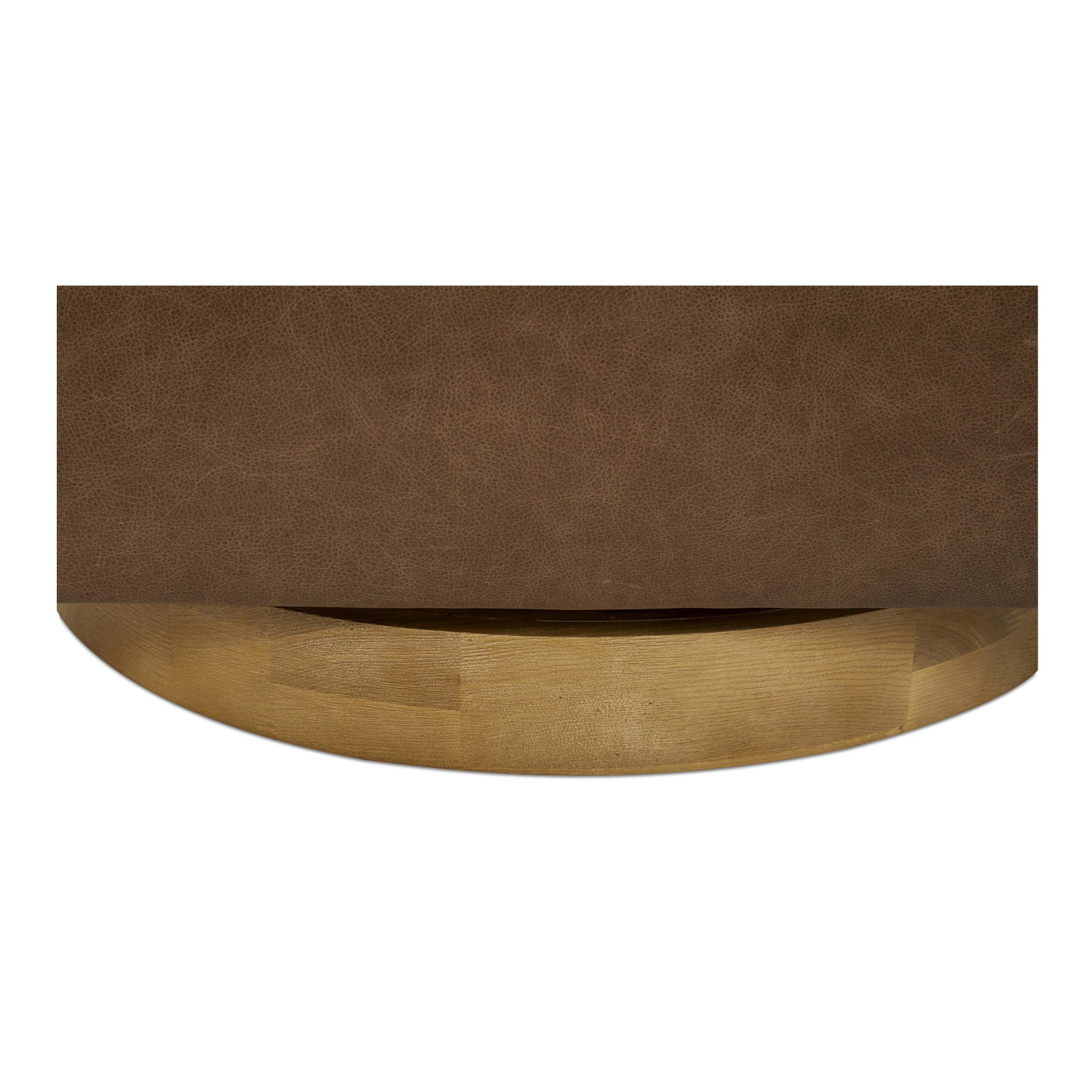 Oscy Tan Leather Leather Swivel Chair - Ornate Home