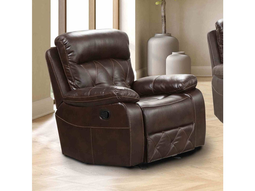 Osias Brown Glider Recliner - Ornate Home