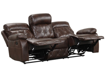 Osias Brown Sofa & Loveseat - Ornate Home