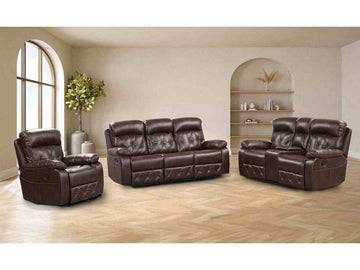Osias Brown Sofa & Loveseat  and  Chair - Ornate Home