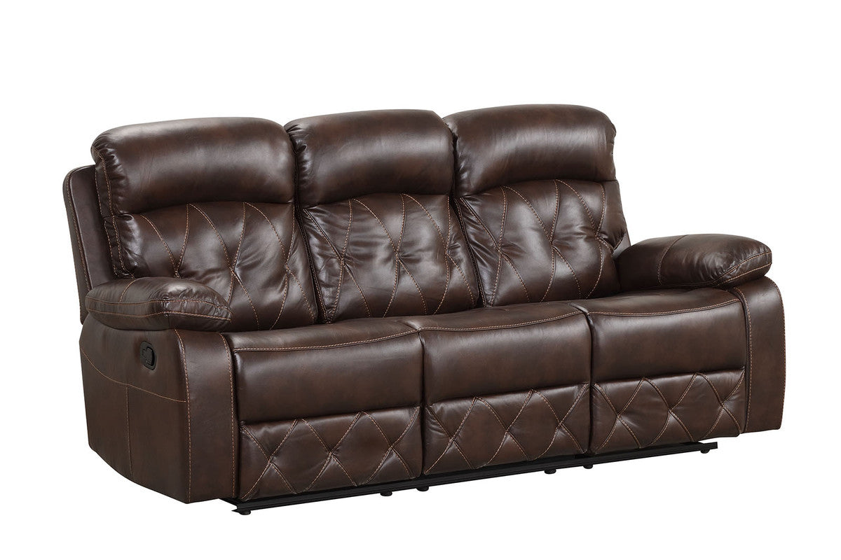 Osias Brown Sofa & Loveseat  and  Chair - Ornate Home