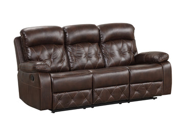 Osias Brown Sofa & Loveseat  and  Chair - Ornate Home