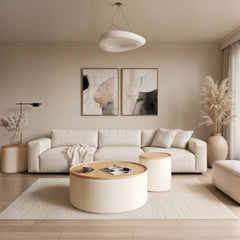 Oskar Barley Lift Top Round Coffee Table - Ornate Home