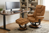 Oslo Euro Recliner w/ Ottoman - Ornate Home